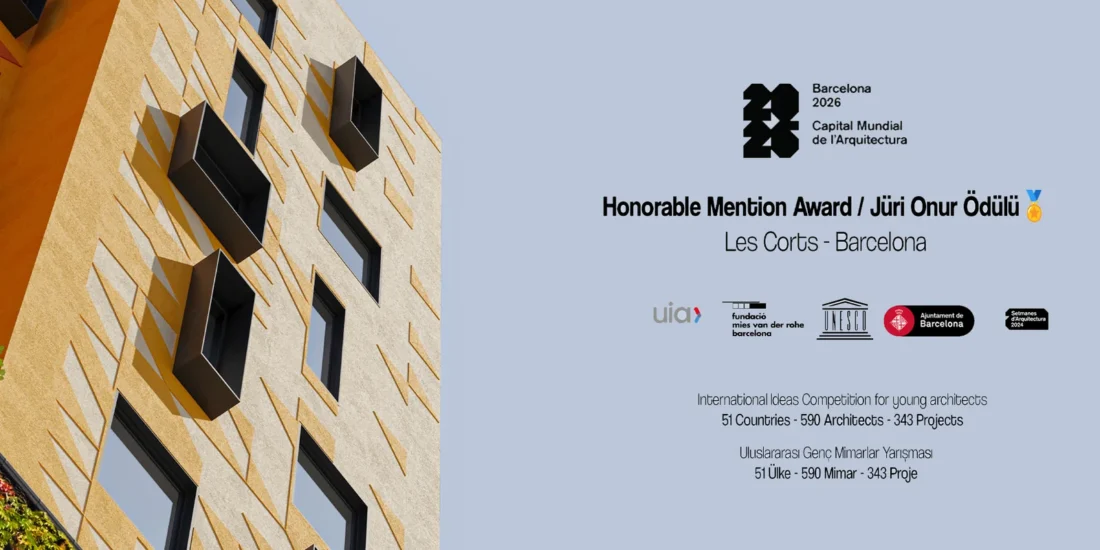 Urban Palette cephe tasarımı ve Barcelona yarışması mansiyon belgesi
