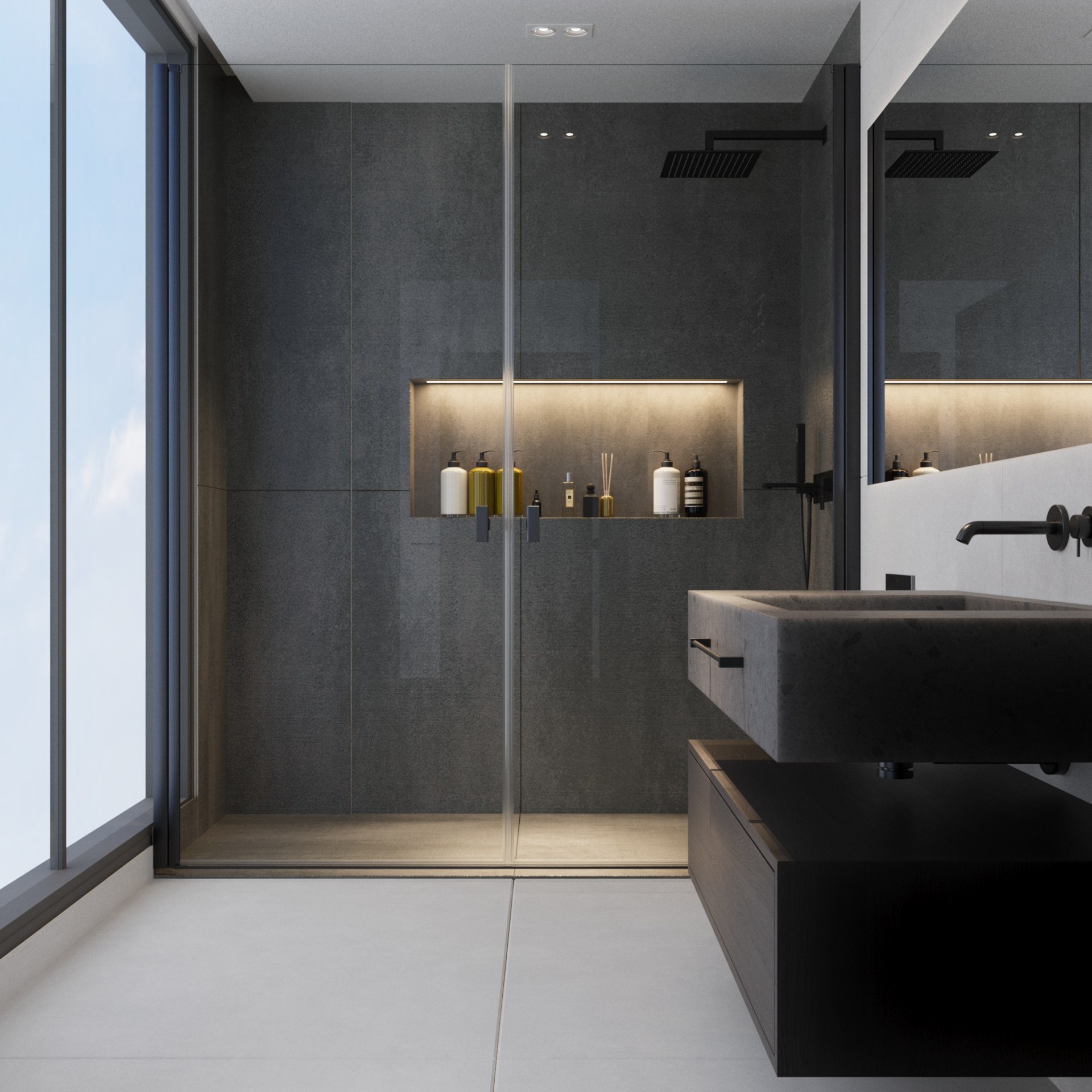 Ö-Ö Evi iç mekân tasarımı — banyo