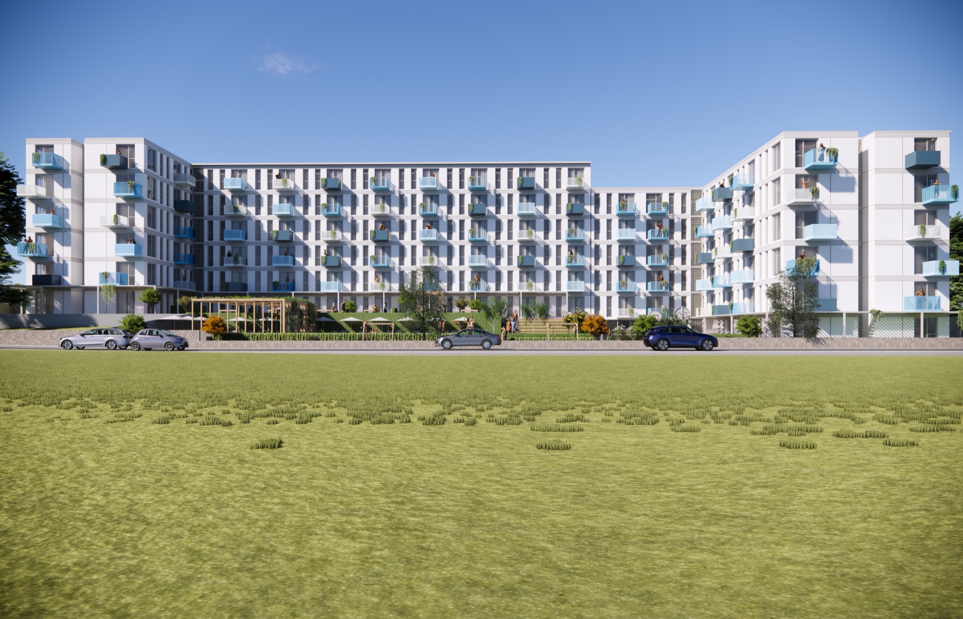 Sealuxe Armutlu konut cephesi — mimari render